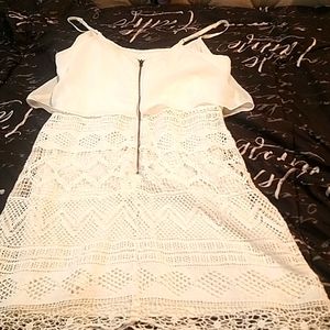 White laced dress